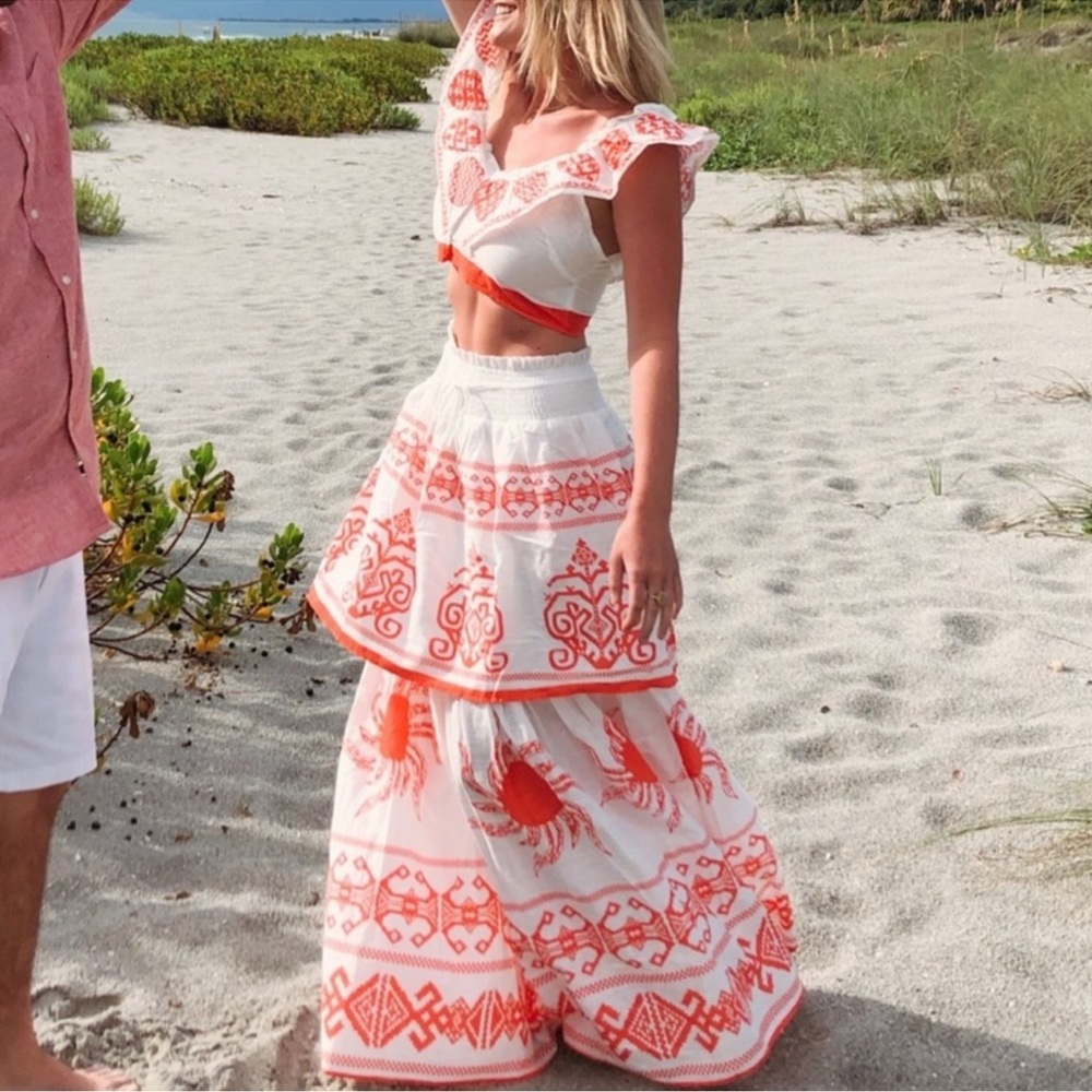 NWT Red Dress Boutique Co Ord Skirt Top Outfit